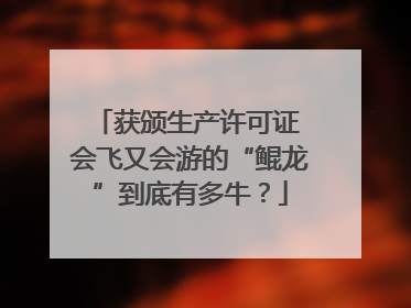 获颁生产许可证 会飞又会游的“鲲龙”到底有多牛？
