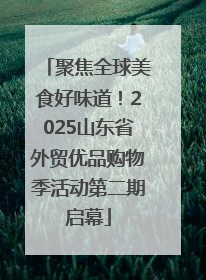 聚焦全球美食好味道！2025山东省外贸优品购物季活动第二期启幕