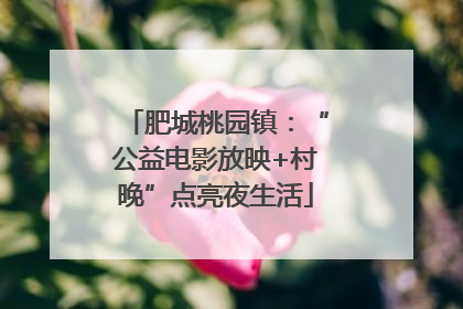 肥城桃园镇：“公益电影放映+村晚”点亮夜生活