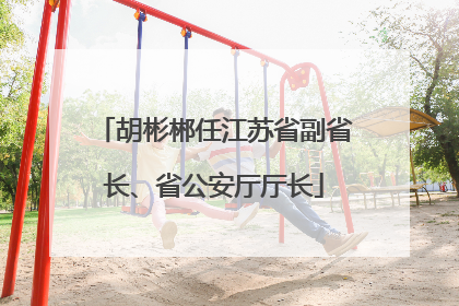 胡彬郴任江苏省副省长、省公安厅厅长