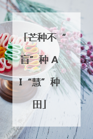 芒种不“盲”种 AI“慧”种田
