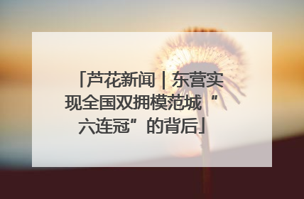芦花新闻｜东营实现全国双拥模范城“六连冠”的背后