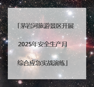 茅岩河旅游景区开展2025年安全生产月综合应急实战演练