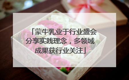 蒙牛乳业于行业盛会分享实践理念，多领域成果获行业关注