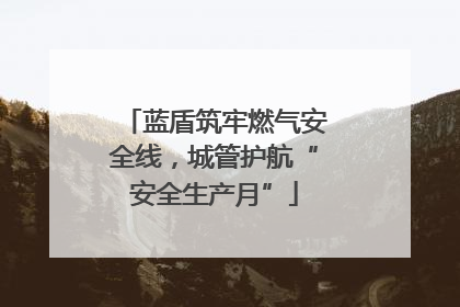 蓝盾筑牢燃气安全线，城管护航“安全生产月”