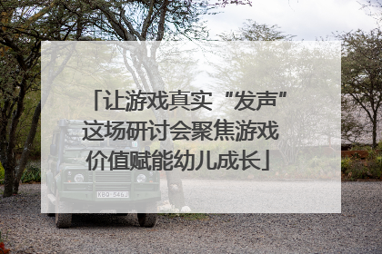 让游戏真实“发声” 这场研讨会聚焦游戏价值赋能幼儿成长