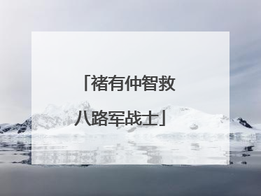 褚有仲智救八路军战士