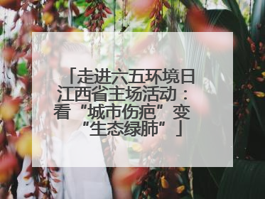 走进六五环境日江西省主场活动：看“城市伤疤”变“生态绿肺”