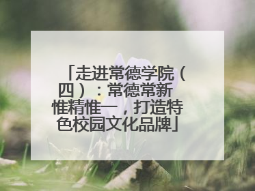 走进常德学院（四）：常德常新 惟精惟一，打造特色校园文化品牌