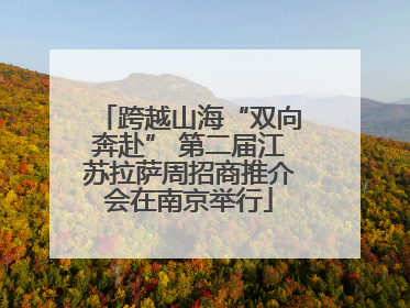 跨越山海“双向奔赴” 第二届江苏拉萨周招商推介会在南京举行