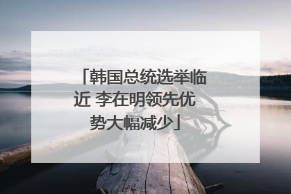 韩国总统选举临近 李在明领先优势大幅减少