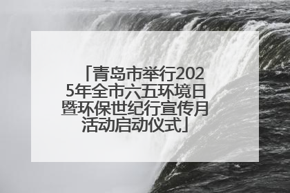 青岛市举行2025年全市六五环境日暨环保世纪行宣传月活动启动仪式