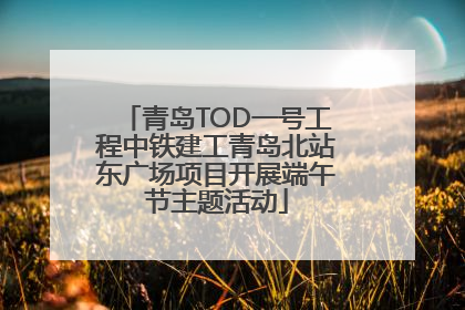 青岛TOD一号工程中铁建工青岛北站东广场项目开展端午节主题活动