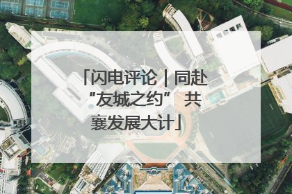 闪电评论｜同赴“友城之约” 共襄发展大计