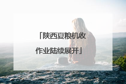 陕西夏粮机收作业陆续展开