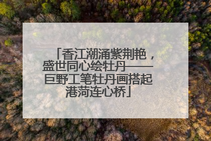 香江潮涌紫荆艳，盛世同心绘牡丹——巨野工笔牡丹画搭起港菏连心桥