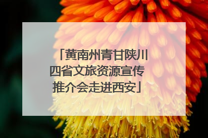 黄南州青甘陕川四省文旅资源宣传推介会走进西安