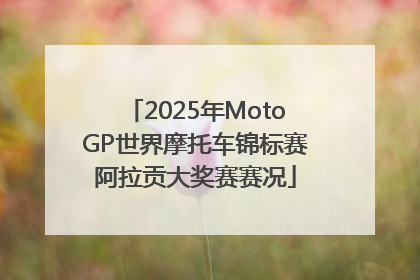 2025年MotoGP世界摩托车锦标赛阿拉贡大奖赛赛况