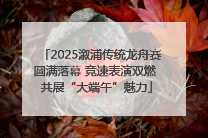 2025溆浦传统龙舟赛圆满落幕 竞速表演双燃 共展“大端午”魅力