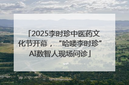 2025李时珍中医药文化节开幕，“哈喽李时珍”AI数智人现场问诊