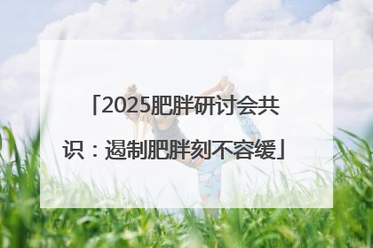 2025肥胖研讨会共识：遏制肥胖刻不容缓
