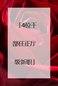 4位干部任正厅级新职
