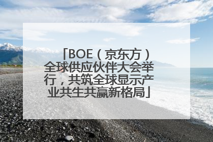 BOE（京东方）全球供应伙伴大会举行，共筑全球显示产业共生共赢新格局