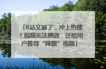 B站又崩了，冲上热搜！视频无法播放，还给用户推荐“辣眼”视频
