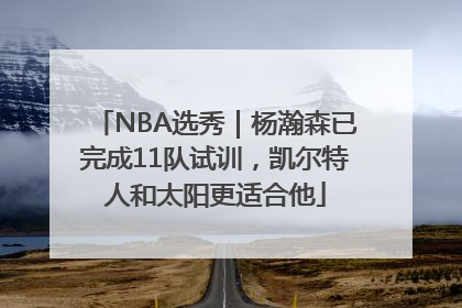 NBA选秀｜杨瀚森已完成11队试训，凯尔特人和太阳更适合他